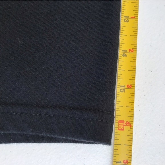 Police Thin Blue Line American Flag Black T Shirt Short Sleeve Crew Neck XXL - Picture 6 of 9